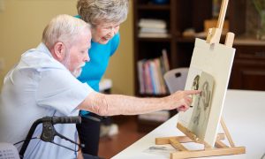 Drawing class at Clermont Park