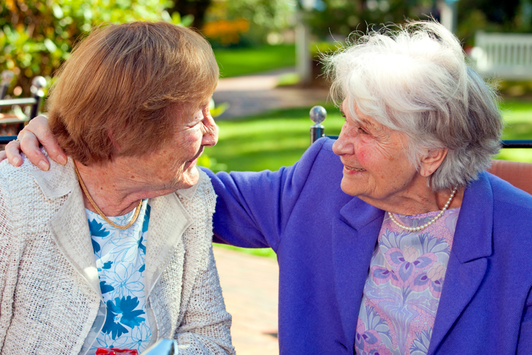 Christian Living Communities senior women talking