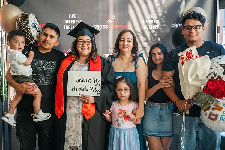 CrossPurpose graduation family photo