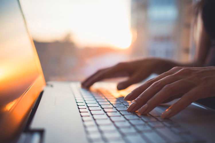cappella digital marketing solutions hands typing on laptop keyboard cappella digital marketing solutions hands typing on laptop keyboard