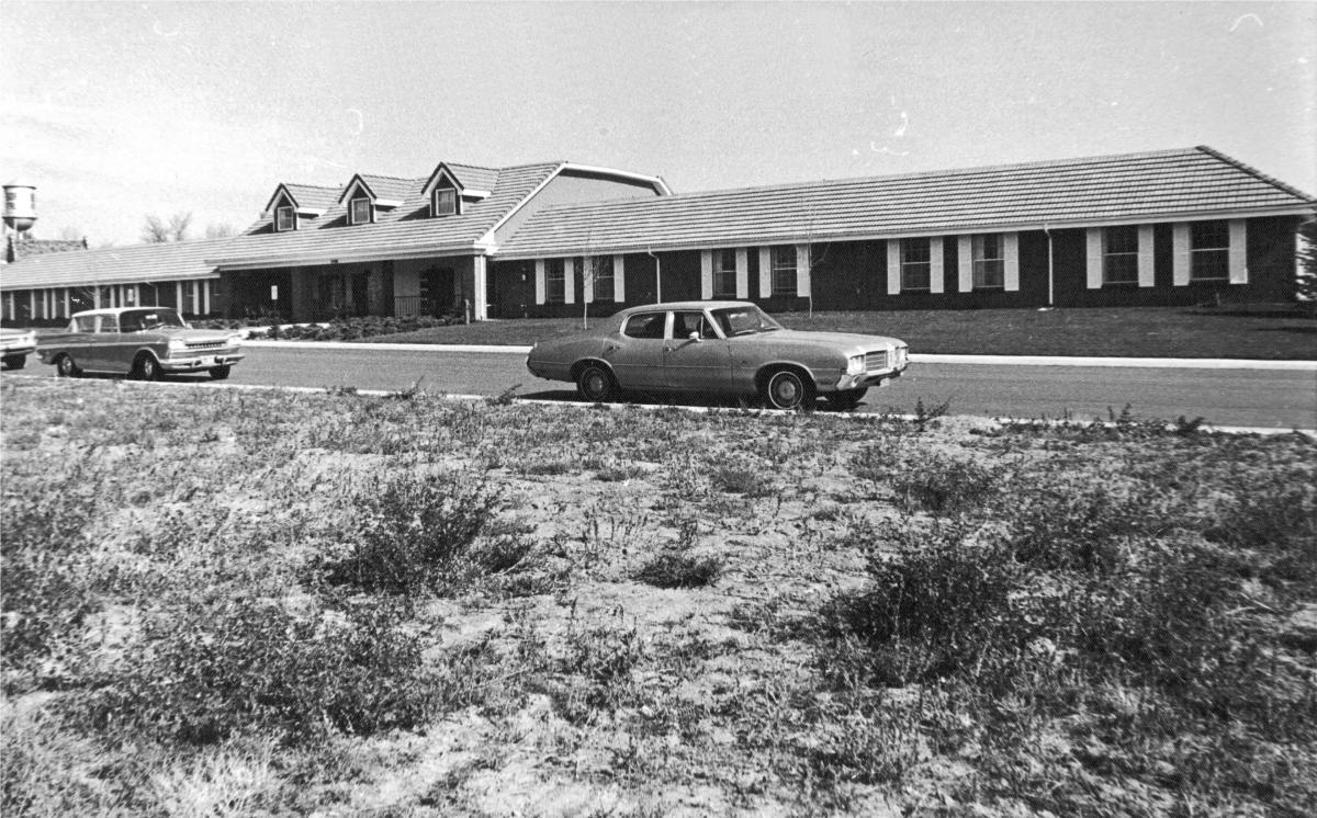 Outside the first nursing home prior to its opening